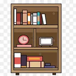 书柜卡通