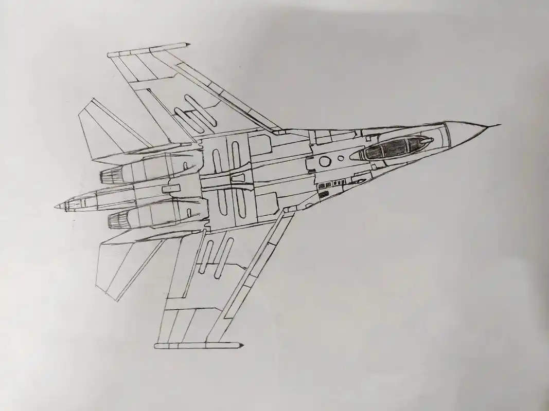 看不上我没关系 我根本看不见你 #军迷发烧友 #手绘#战斗机 - 抖音