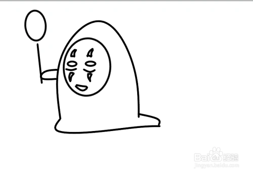 千与千寻无脸男手绘