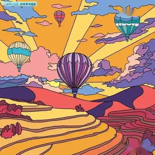 20张美轮美奂的风景色彩装饰画感受线面结合的装饰魅力