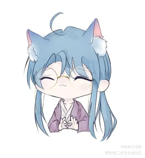 猫猫雨总_不健全关系不健全关系滕瑞雨平涂q版同人绘画作品