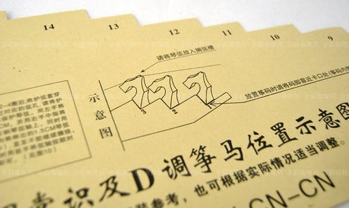 古筝金韵琴码摆放示意图筝码定位位图摆码参考琴码