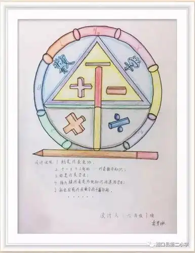 美丽节徽 尽显风采 ——第二小学首届校园数学文化节之节徽设计比赛