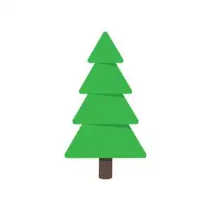 象征家庭圣诞节节日庆祝孤立在白色背景. 圣日的简单形状.