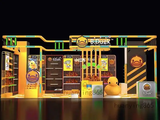 3d  #效果图  #网红小黄鸭  #快闪店  #展览