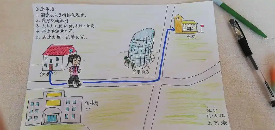 简单的上学路线图设计却是最实用的!