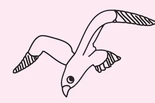 海鸥简笔画简单画法步骤图片大全海鸥简笔画