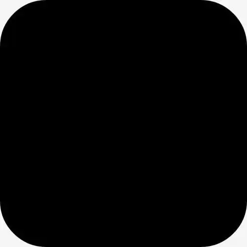 圆形的黑色方形图标