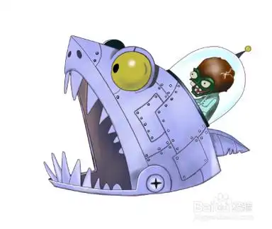 植物大战僵尸恐龙博士简笔画