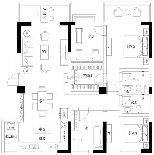 绿岛静园装修设计平面图