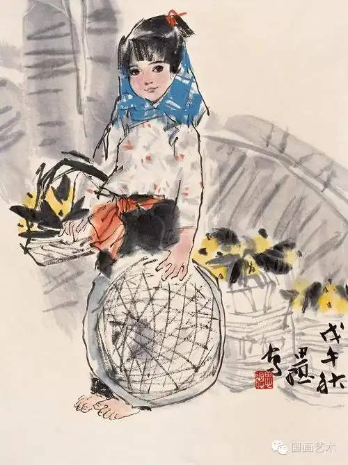 现当代名家周思聪水墨人物欣赏