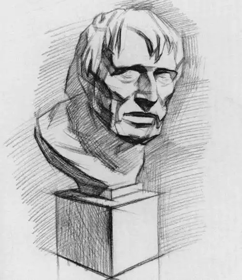 塞内卡头像素描步骤海盗