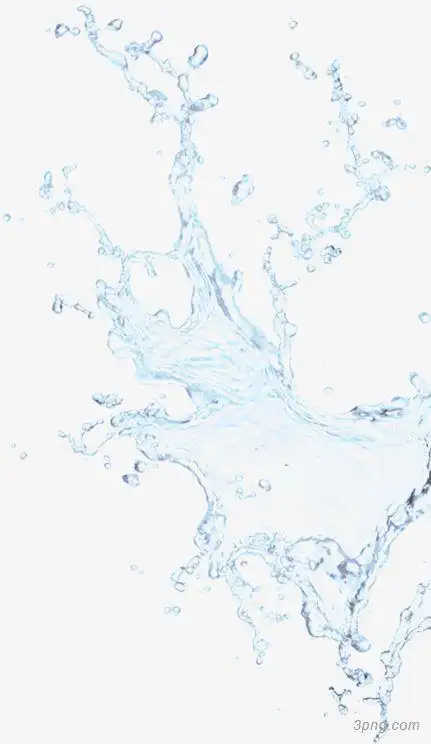 飞扬白色水花png素材透明免抠图片装饰效果