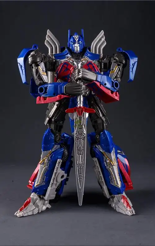 圣斯基拼装擎天柱 儿童变形玩具大黄蜂擎天金刚柱合金大力神汽车机器