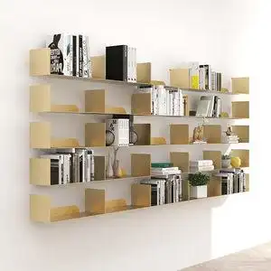 北欧铁艺壁挂书架卧室墙上创意置物架隔板客厅墙壁简易装饰展示架