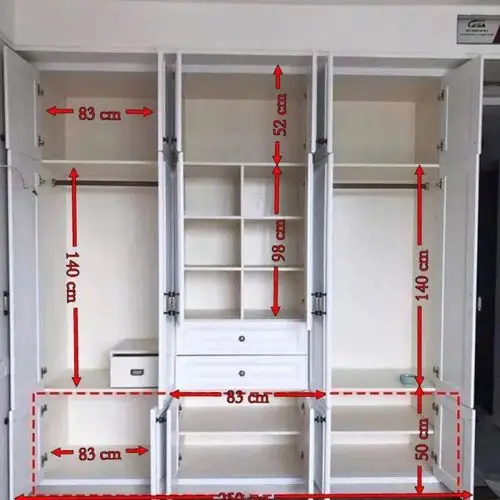 衣柜内部结构图-衣柜内部合理设计图 - 网络编辑之家