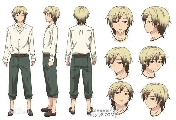 男主金发在后面扎短的小辫子的动漫是什么?