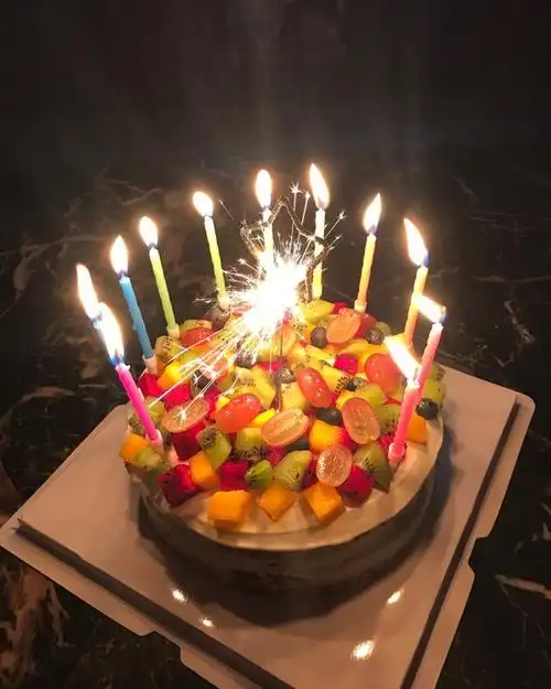 手机用户6065_lyzs做的8寸水果生日蛋糕