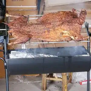 烤全羊专用炉大号加厚烧烤炉户外无烟木炭烧烤5人以上烤乳猪羊腿