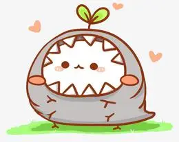 卡通萌哒长草颜糯米团子