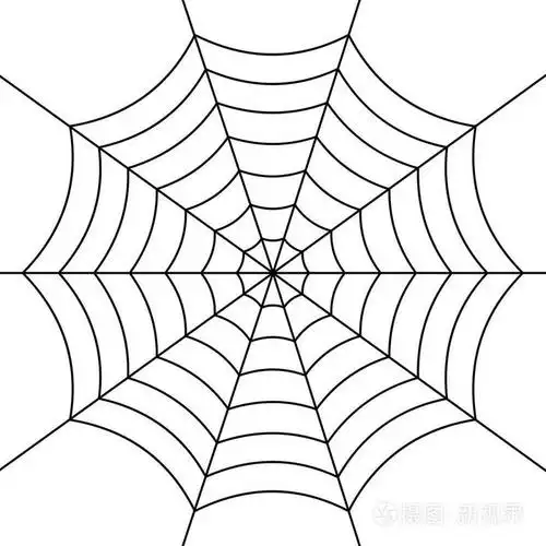 蜘蛛网只是矢量插画-正版商用图片15604v-摄图新视界