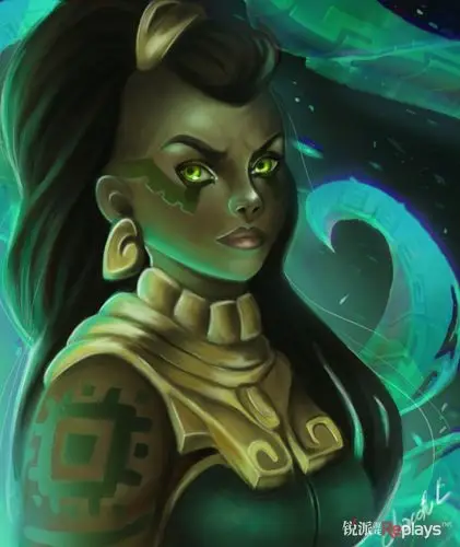 lol图片 其他图片 > 剽悍大妈也疯狂:画师笔下的新英雄俄洛伊  load