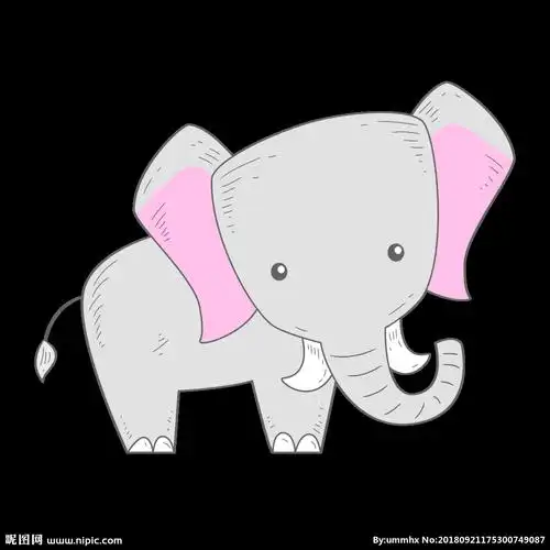卡通大象图片