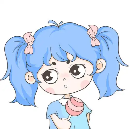 可爱风双马尾小女孩女生头像卡通图片