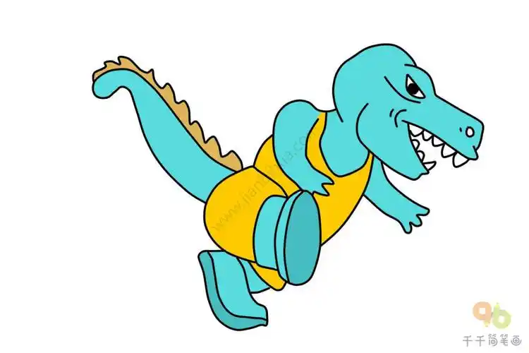 体形高大的巨兽龙简笔画大全