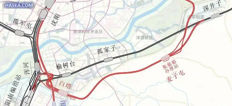 根据方案,沈抚轻轨全程61公里,将在现有苏抚线(苏家屯至抚顺铁路线)的