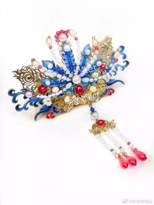 彩铅教程凤冠霞披为你铺满十里红妆