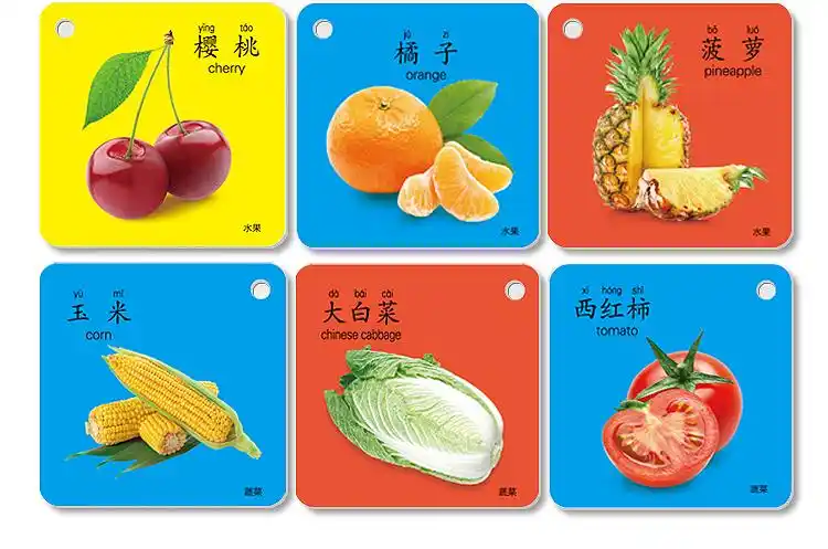 动物卡片早教认知书儿童玩具宝宝岁婴儿识字数字拼音看图识物8盒基础