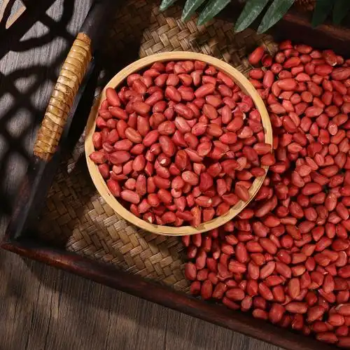 散装红花生米 去壳350g红皮花生 小粒红皮花生五谷杂粮真空装