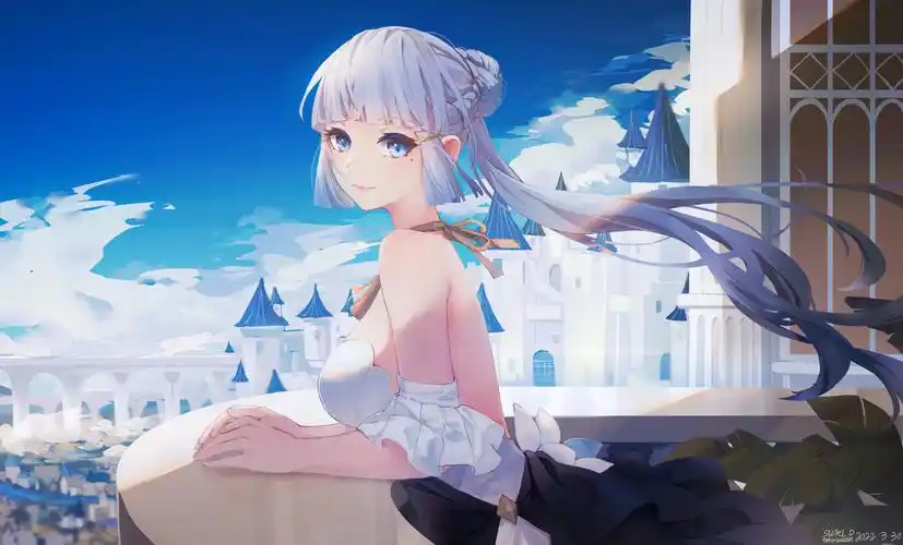 原神神里绫华有哪些好看的无水印壁纸美图 - 知乎