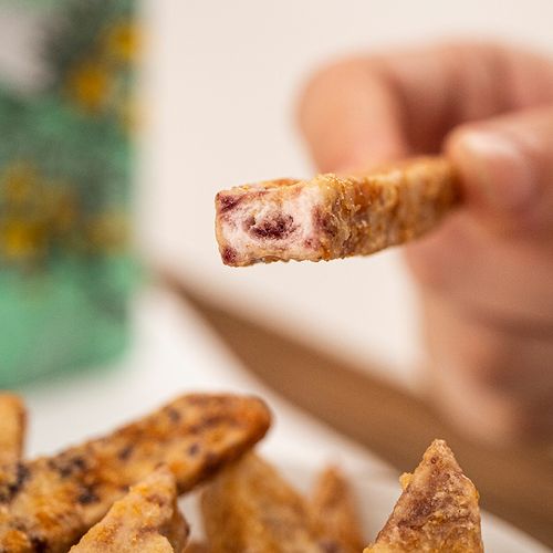 芋头城市之外香酥头条蟹黄手工原切零食小吃芋头条