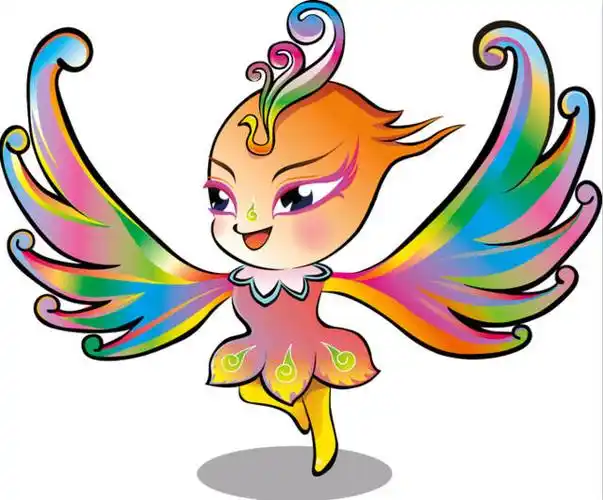 踏歌起舞的小女孩,这一形象曾作为第十届中国艺术节的吉祥物,既体现了