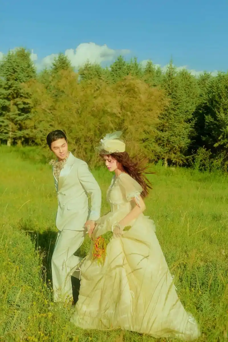 油画婚纱外景 #复古外景婚纱照 #婚纱照风格推荐  - 抖音