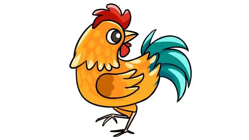 可爱的公鸡的简笔画 简笔画图片大全-蒲城教育文学网