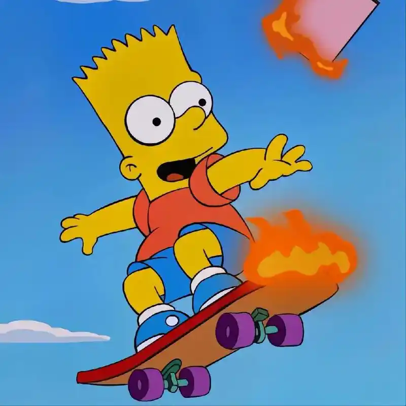 辛普森一家 #巴特辛普森 #头像 辛普森头像抖音搜"人人壁