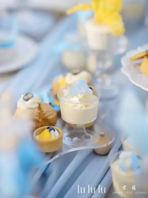 夏日清凉甜品台|户外超清爽甜品搭配