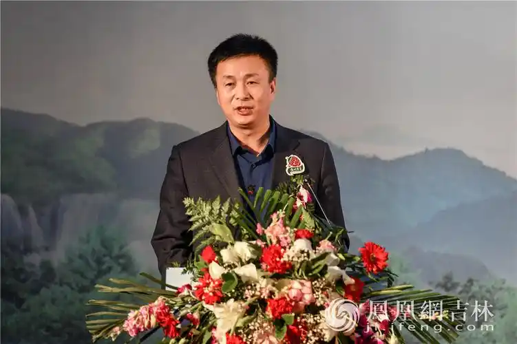 长春市双阳区人民政府副区长朱君宝在活动中致辞.梁琪佳摄