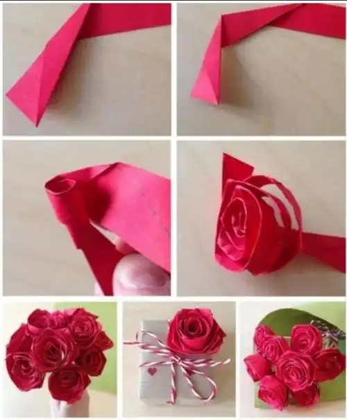 如何折漂亮的玫瑰花,怎样折玫瑰花简单又漂亮(几款纸玫瑰花折叠方法)