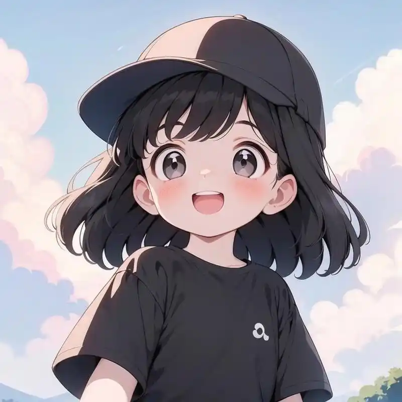 动漫女生头像|敲可爱的鸭舌帽女孩97