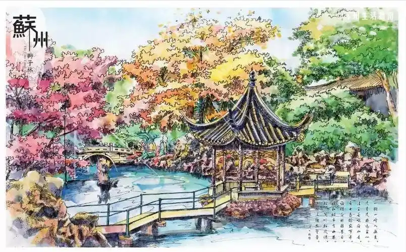 周庄@画师黄巧敏授权发布由书境文创出品 已制手绘明信片新媒体编辑