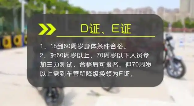 电动三轮车需要d驾照才能够上路行驶,但是驾照考试有年龄限制,则允许