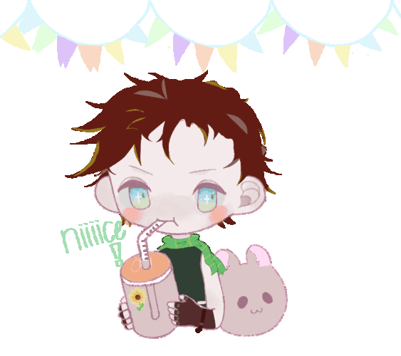 呃啊,乔瑟夫喝奶茶-吸一口承太郎.