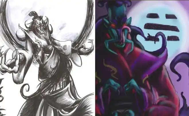 成龙历险记咒蓝的八大形象哥特风彰显本质图4变奶油小生