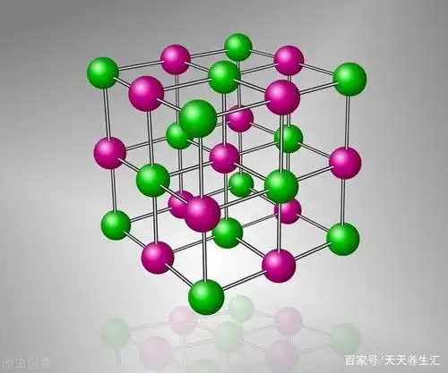 氯化钠分子结构3d示图