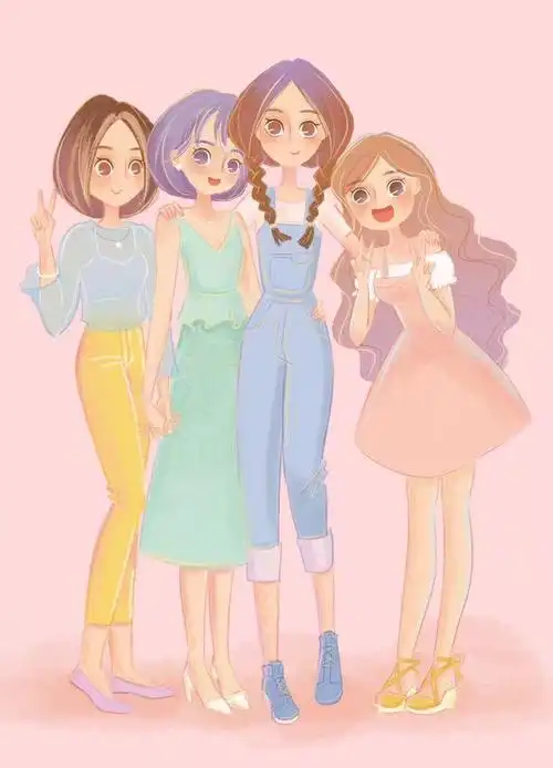 我们四个 【图by羊咩咩】