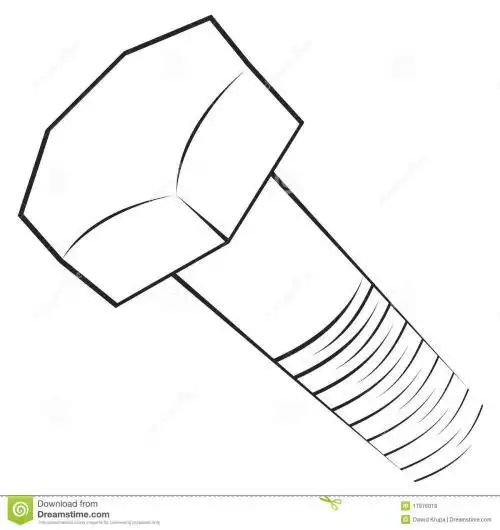 螺丝表面特征简笔画